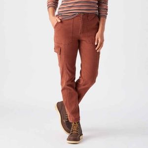 Duluth Trading Co. Rust DuluthFlex Fire Hose Ltd. Stovepipe Pants High waist 4